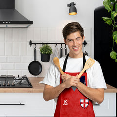 England - 1990 Away Shirt - Retro Football Novelty Water-Resistant, Lazer Cut (no fraying) Light Weight Adults Apron