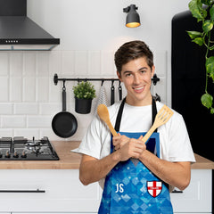 England 1990 Third Shirt - Retro Football Novelty Water-Resistant, Lazer Cut (no fraying) Light Weight Adults Apron