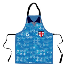 England 1990 Third Shirt - Retro Football Novelty Water-Resistant, Lazer Cut (no fraying) Light Weight Adults Apron