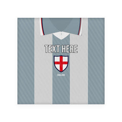 England 1996 Away Shirt - Personalised Drink Coaster - Square Or Circle