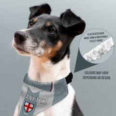 England 1996 Away Shirt - Personalised Pet Bandana - 4 Sizes