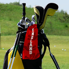 England 4 Red Lions - Euro's - Golf Towel