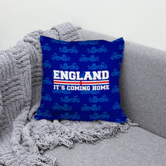 England - Blue Lion Pattern Cushion - Two Sizes