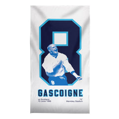 England Gascoigne 8 - Football Legends - Beach Towel - 150cm x 75cm