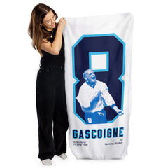 England Gascoigne 8 - Football Legends - Beach Towel - 150cm x 75cm