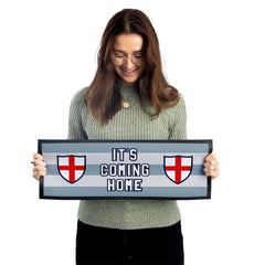England Grey Stripe  -It's Coming Home - Bar Runner
