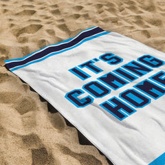England It's Coming Home - Euro's - Retro Beach Towel - 150cm x 75cm