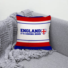 England - It's Coming Home - Retro Pattern Cushion - Two Sizes