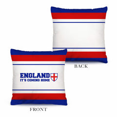 England - It's Coming Home - Retro Pattern Cushion - Two Sizes