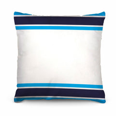 England - It's Coming Home - White & Blue Stripe Pattern Cushion - Two Sizes