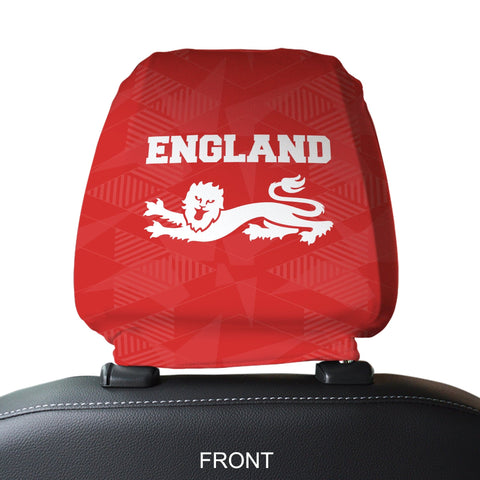 England Lion - Pack of 2 Car Seat Headrest Covers