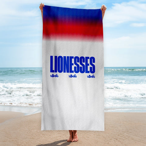 England Lionesses - EURO 2025 - Microfibre Beach Towel - 150cm x 75cm