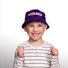 England Lions All Over - Blue Bucket Hat