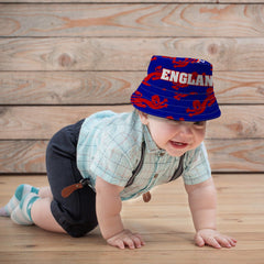 England Lions All Over - Blue Bucket Hat