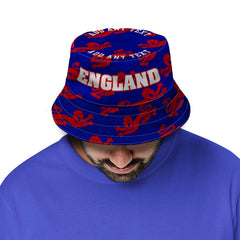 England Lions All Over - Blue Bucket Hat