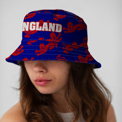 England Lions All Over - Blue Bucket Hat
