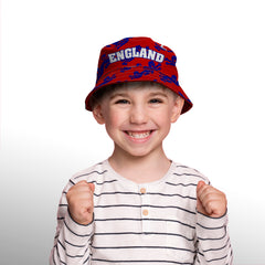 England Lions All Over - Red Bucket Hat