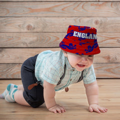 England Lions All Over - Red Bucket Hat