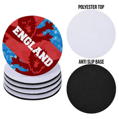 England Patchwork - Drinks Coaster - Square Or Circle