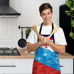 England Patchwork Print Shirts - Adult Apron
