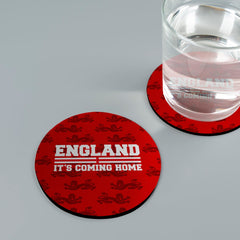 England Red Lion Pattern - Drinks Coaster - Square Or Circle