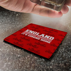 England Red Lion Pattern - Drinks Coaster - Square Or Circle