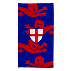 England Red Lions - Euro's - Retro Beach Towel - 150cm x 75cm