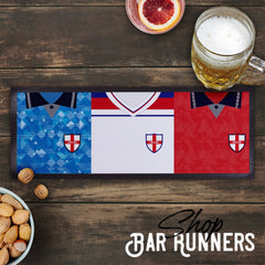 England - Retro Football Shirts - Bar Runner