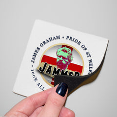 England Rugby League Jammer - Coaster - Circle or Square