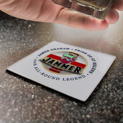 England Rugby League Jammer - Coaster - Circle or Square