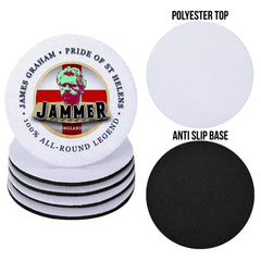 England Rugby League Jammer - Coaster - Circle or Square