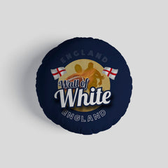 England Rugby League Wall of White  - Legend Collection - Circle Cushion 14inch