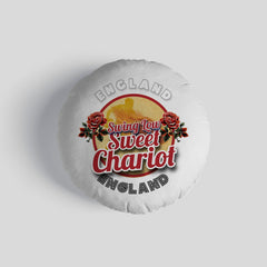 England Rugby Union Chariot  - Legend Collection - Circle Cushion 14inch