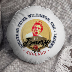 England Rugby Union Jonny  - Legend Collection - Circle Cushion 14inch