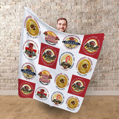 England Rugby Union - Legend Collection - Fleece Blanket 150cm X 150cm