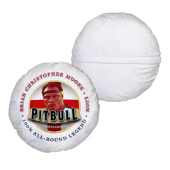 England Rugby Union Pitbull  - Legend Collection - Circle Cushion 14inch