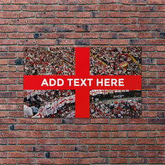 England St George - Crowds - 5 X 3 Personalised Banner