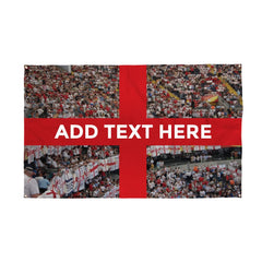 England St George - Crowds - 5 X 3 Personalised Banner