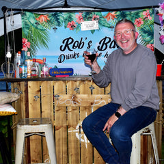 England Stripe - Personalised 5ft x 3ft Fabric Banner