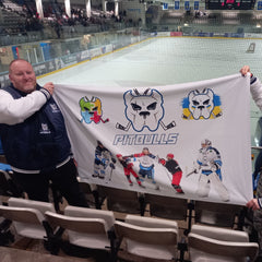 England Stripe - Personalised 5ft x 3ft Fabric Banner