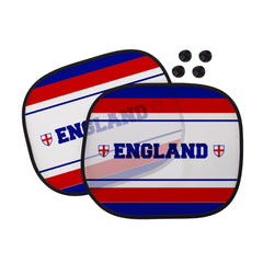 England Stripe - Retro Football Car Sun Shade - Set of 2