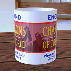 England Women World Cup Winners Mug - Rugby Final Cup 2025 Champions
