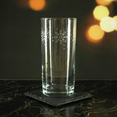 Engraved Fireworks Set of 4 Patterned Hiball 12oz Glasses