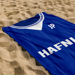 Everton- 1984 - Home Shirt - Personalised Lightweight, Microfibre Retro Beach Towel - 150cm x 75cm