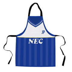 Everton - 1986 Home Shirt - Retro Football Novelty Water-Resistant, Lazer Cut (no fraying) Light Weight Adults Apron