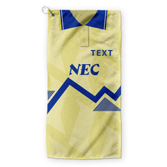 Everton - 1990 AWAY - Retro Lightweight, Microfibre Golf Towel