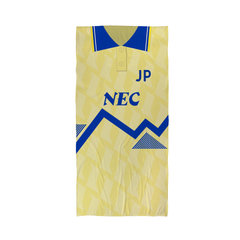 Everton - 1990 - Away Shirt - Personalised Retro Lightweight, Microfibre Beach Towel - 150cm x 75cm