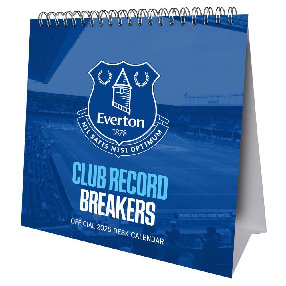 Everton FC Desktop Calendar 2025