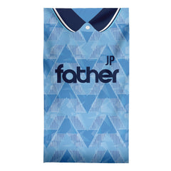 FATHER - Manchester Blue - 1989 Home - Personalised Lightweight, Microfibre Retro Beach Towel - 150cm x 75cm
