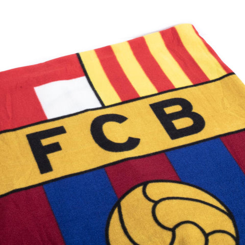 FC Barcelona Logo Fleece Blanket